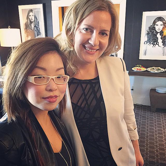 angelarbethea's tweet photo. Managed a quick snap with @yuliziv she is such an amazing, inspirational woman @stylecoalition #sclounge @_nyfw http://t.co/zqE715uSVM