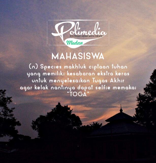Inilah kita apa adanya Mahasiswa. Pis yoo~