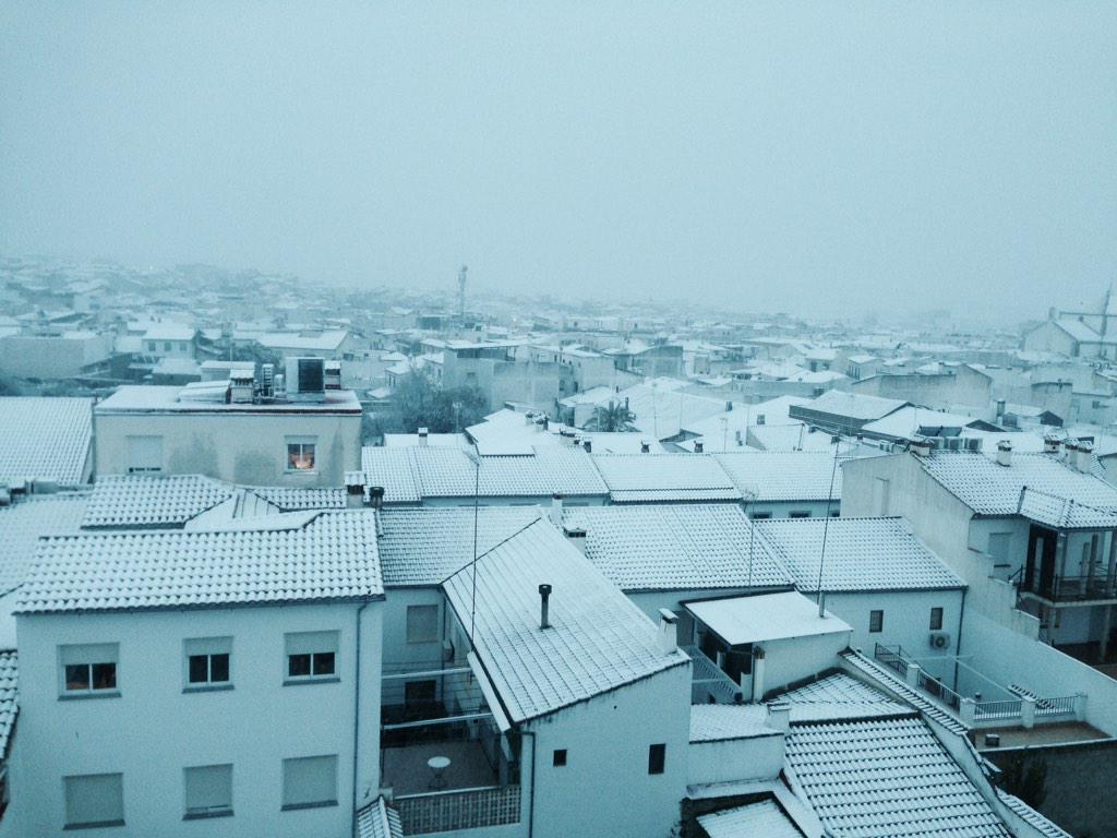 PozoblancoTV's tweet photo. Así amanece Pozoblanco. http://t.co/j05sGVvpTf