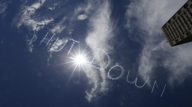 Sydneysiders offer a unique message in the sky: Shut down Manus. ow.ly/JaCpu