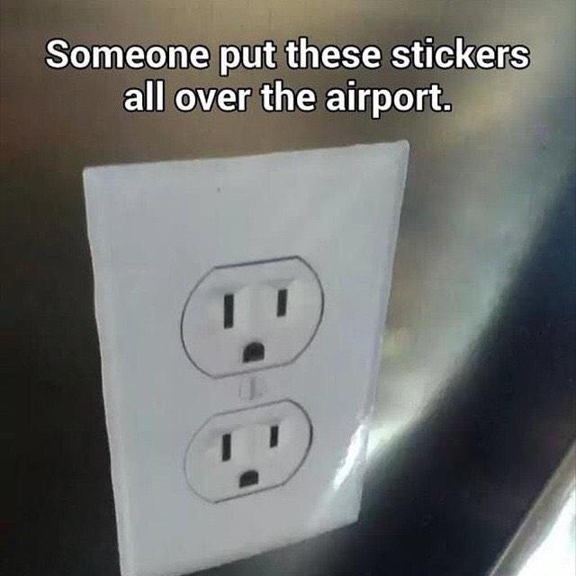 Airport trolling at its finest.