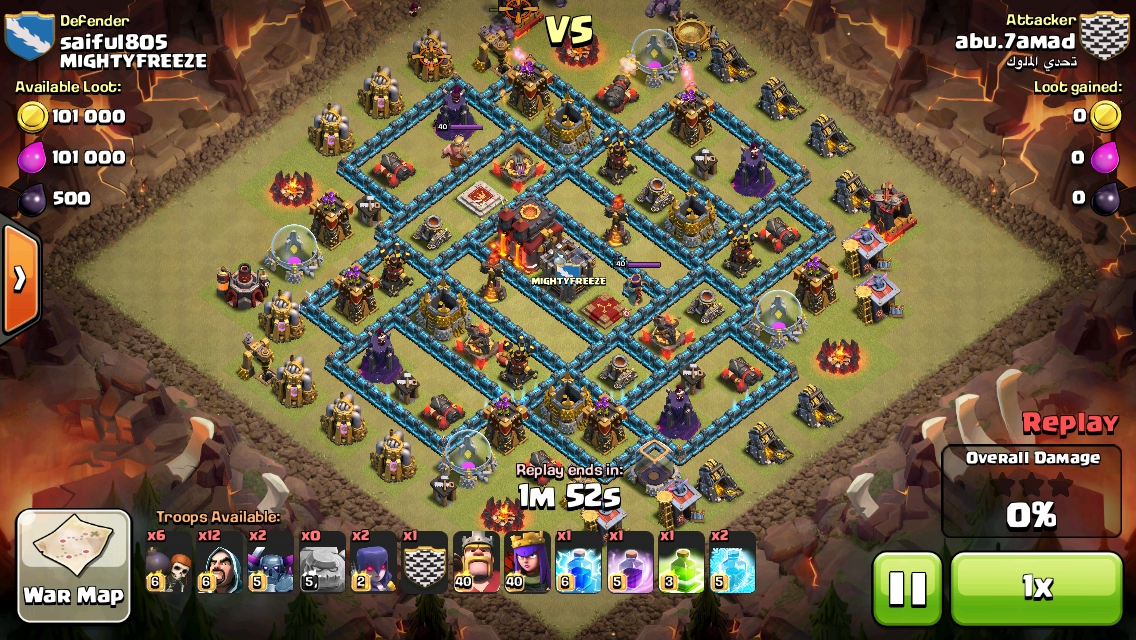 AfifOzawa's tweet photo. Best war ever! Maxed id vs maxed id. No1 vs no1. #MIGHTYFREEZE #CoC @twt_MYcoc http://t.co/Y1USrQtmF4