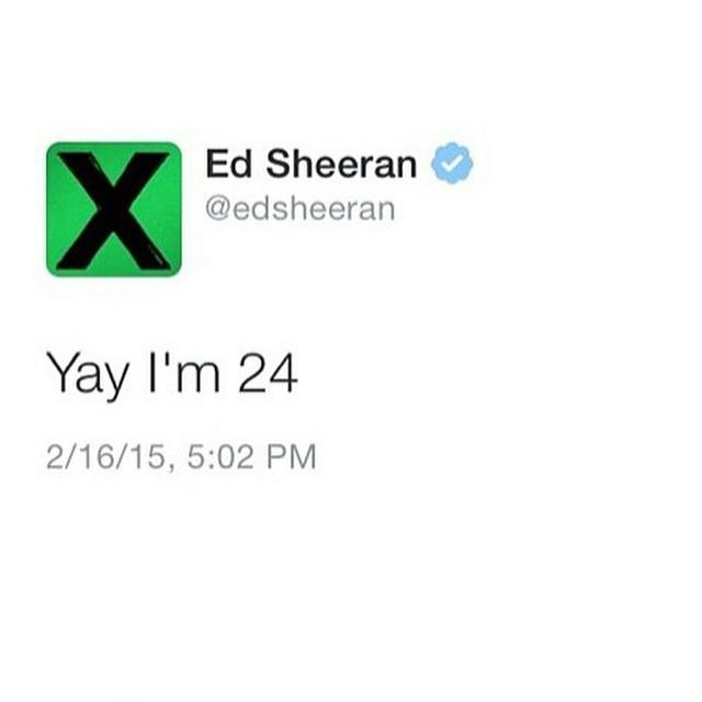   Happy birthday Ed Sheeran        