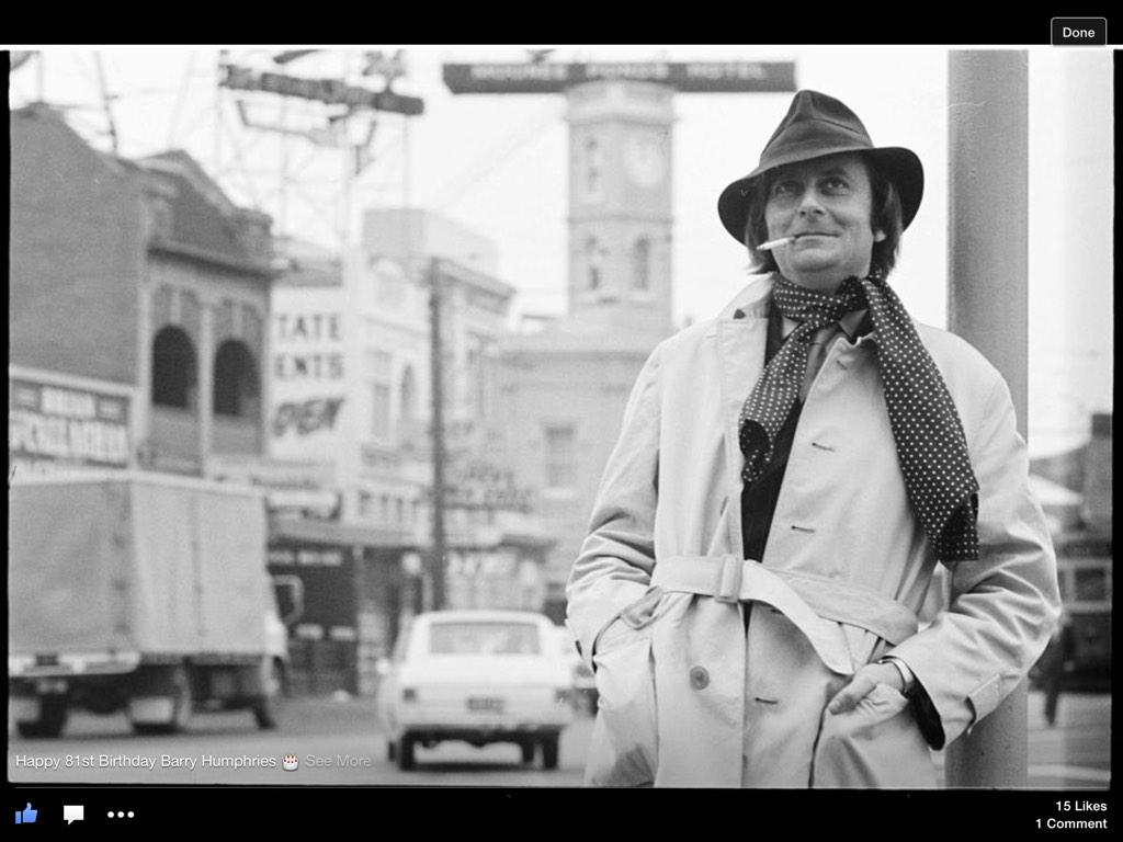 Happy 81st Birthday Barry Humphries. From the collection. Photographer Mark Strizic, 1969. 