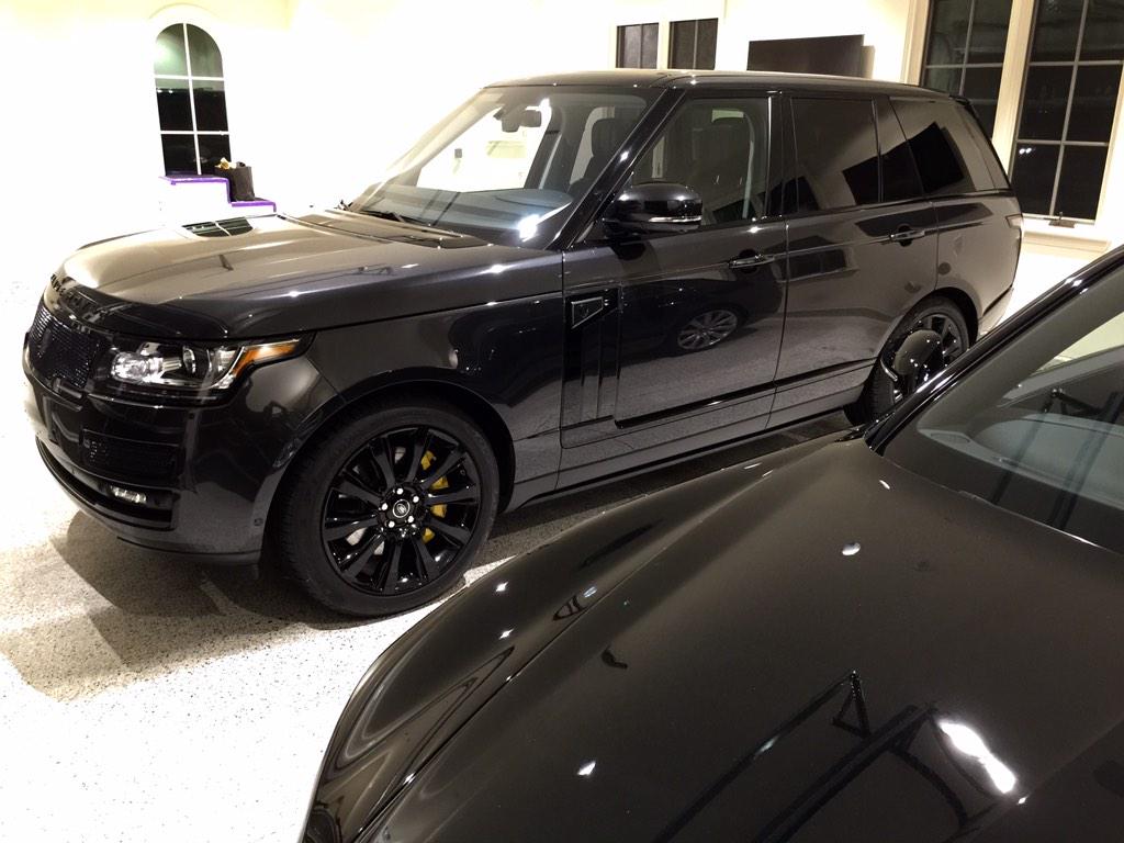 Range Rover after its weekly Iron X Snow Foam &amp; Hydro Treatment.