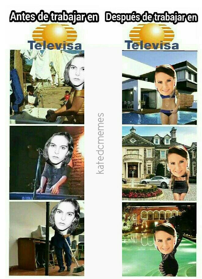MemesDelCastillo (@katedcmemes) on Twitter photo Antes de trabajar en Televisa vs Después de trabajar en Televisa #memesdelcastillo <a href="/katedelcastillo/">kate del castillo</a> Antes de trabajar en Televisa vs Después de trabajar en Televisa #memesdelcastillo <a href="/katedelcastillo/">kate del castillo</a>
