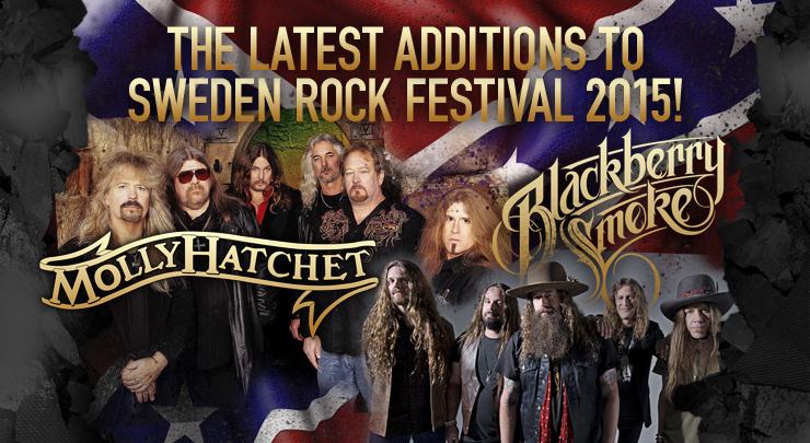 Molly Hatchet and Blackberry Smoke to Sweden Rock 2015 #blackberrysmoke #mollyhatchet #southernrock