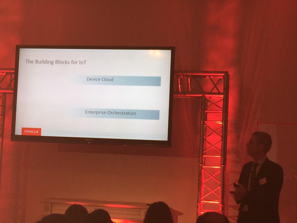 ISAPOLO74's tweet image. #digitaltransformationforum Daniel Healy talking about the main building blocks in IoT