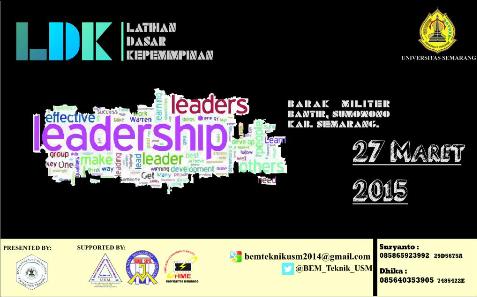 Yukk buat para mahasiswa Teknik yang mau jadi pemimpin bangsa segera daftarin diri buat LDK tanggal 27 Maret 2015!!