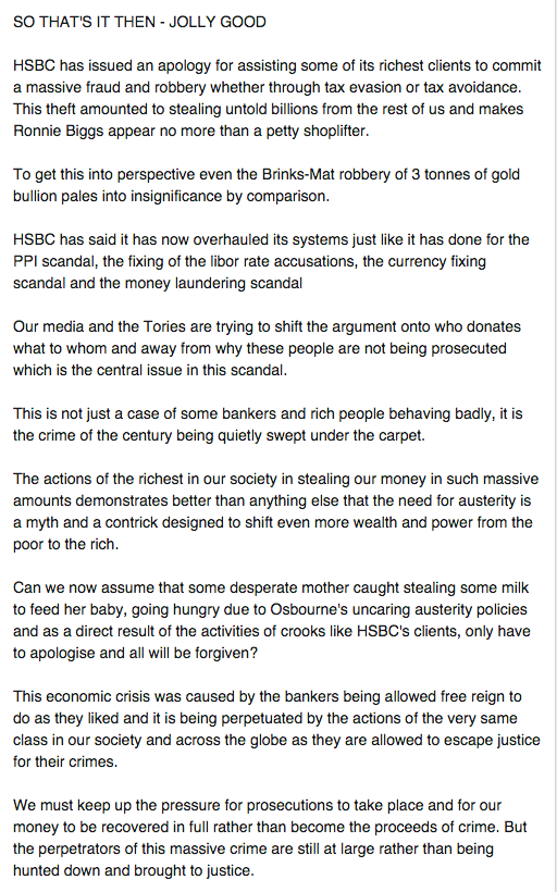 SO THAT'S IT THEN - JOLLY GOOD <a href="/georgegalloway/">George Galloway</a>