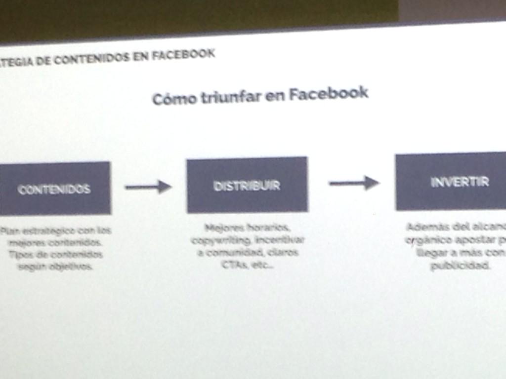 IreRojo's tweet photo. Como triunfar en Facebook por @Vilmanunez #SME2015 #cice845 http://t.co/6tJK3Elct9