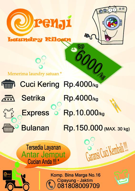 Contoh Brosur Jasa Laundry Brosur dan Spanduk