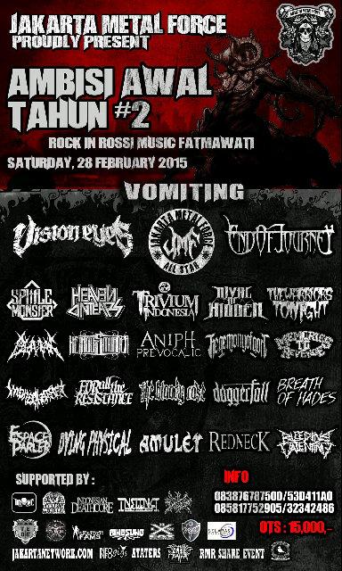 3 band cianjur akan menggempur <a href="/JMF_Official/">JakartaMetalForce's</a> 'Ambisi Awal Tahun #2'  <a href="/HeinousmurderTM/">Heinous Murder</a> <a href="/HOG_official/">Hegemony Of God</a> <a href="/BreathOfHades/">BOH Official</a>