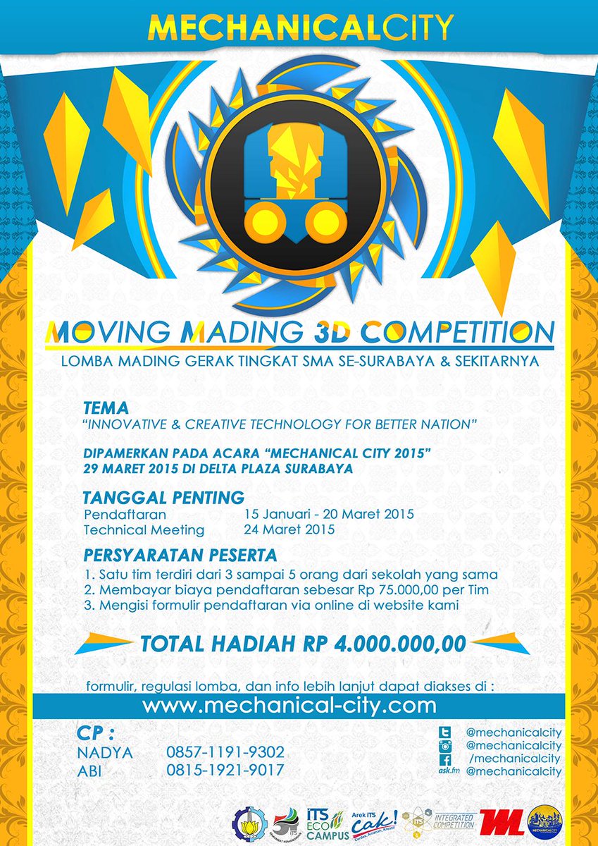 mechanicalcity's tweet photo. Ayo ikuti Moving Mading 3D Competition! Info: http://t.co/Dk4nHq7BLU yukyuk @sman1lubukpakam @Matauli12 @1SUTOMO http://t.co/DdKNXh1DWx