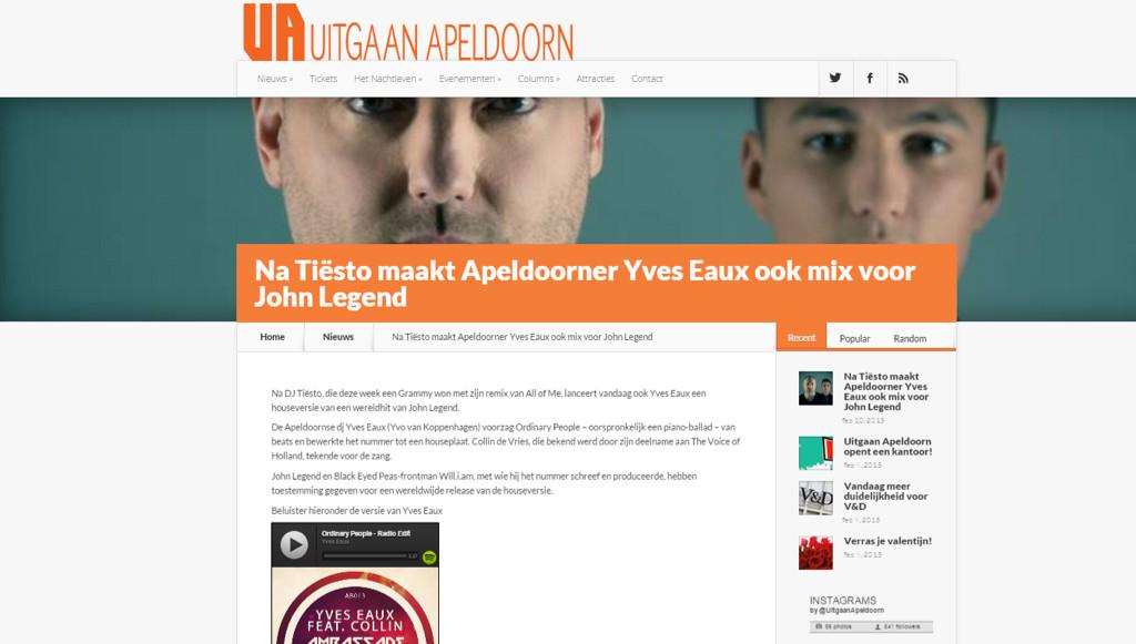 YvesEaux's tweet image. And one more article about Yves Eaux ft Collin - Ordinary People. @PooleMusicTeam @riodeladuna @collinsinger #ibiza