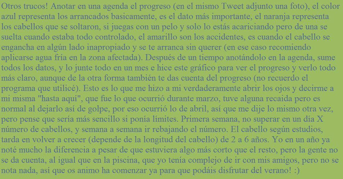 NelRu1's tweet photo. #TrucosTrico Truco y motivación! :) Espero que os sirvan mucho los consejos, mucha suerte y mucho ánimo! #CeroPelos http://t.co/uYtGXploYX