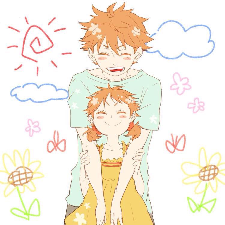 @soranokuma スペとハイキューと迷ったのですが、くうまさんの日向兄妹が見たいので……!これでおねがいします!('∀`*) 