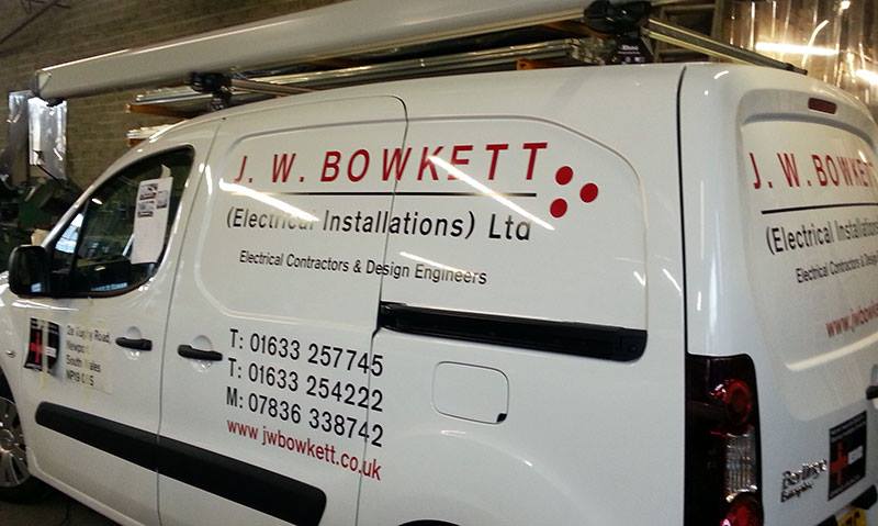 SignsStandard's tweet photo. Work in progress shot of a van we're sign writing for J.W. Bowkett. #vehiclegraphics #vinyl #standardsigns #newport http://t.co/OTpOADu2Uc