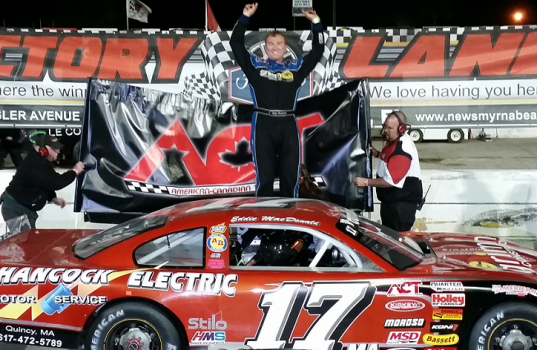 FloridaFlgStand's tweet photo. AUSTIN HILL AND RANDY MacDONALD GO FLAG TO FLAG FOR K&amp;N AND ACT WINS AT NEW SMYRNA ... - http://t.co/zOYZ33TaQE http://t.co/PMA8y2ET2u