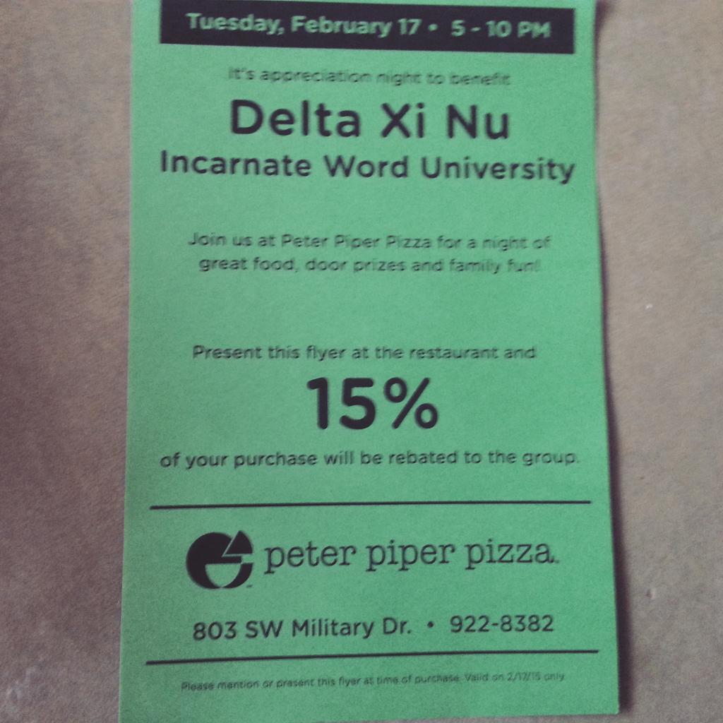 wordhoneys's tweet photo. Please come out tonight and support your UIW honeys with some pizza and games!! http://t.co/lVsOstiRrS