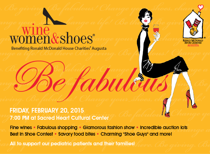 Don't miss the Wine, Women and Shoes fashion show on February 20 at Sacred Heart Cultural Center sponsored by Soho.