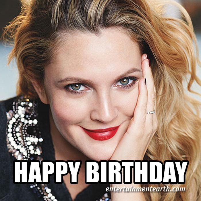 Happy 40th Birthday to Drew Barrymore of E.T. The Extra-Terrestrial ! Shop 