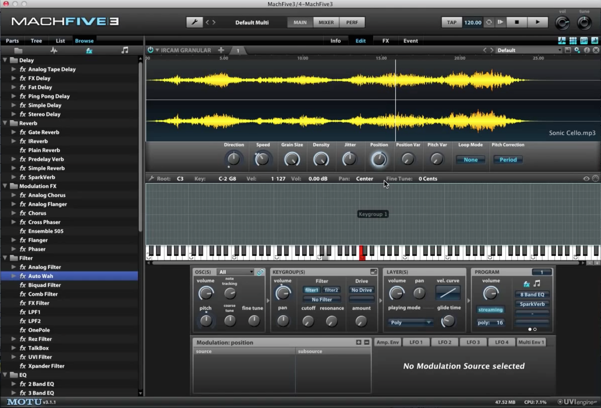 motutech's tweet photo. Granular Synthesis #sound #design with #MachFive3... https://t.co/b6JCe8O7PO http://t.co/QcJrbmCqD6
