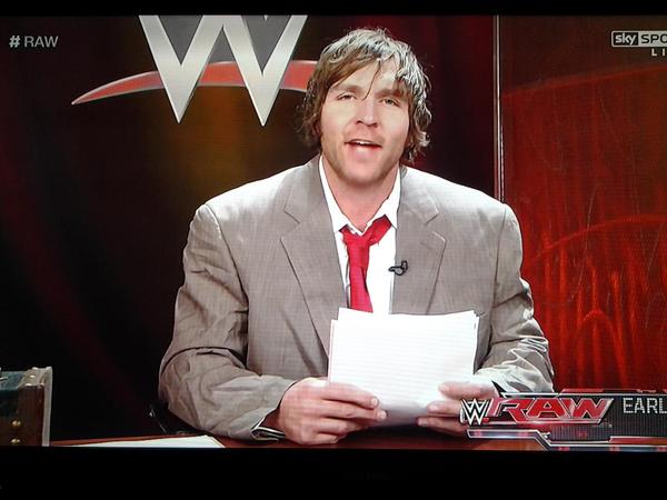 myloveisLUNATIC's tweet photo. our new broadcast on #RAWOrlando
with you @TheDeanAmbrose from
#RAWOrlando #signingcontract http://t.co/65q26ENVn6