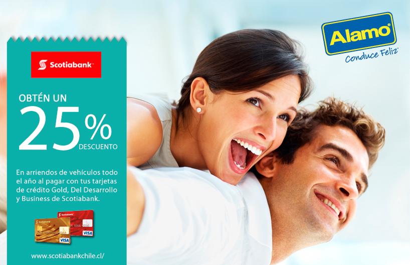 Alamo_Chile's tweet photo. Aprovecha este excelente beneficio que @Alamo_Chile y @Scotiabank_CL tienen para ti.
a partir desde Marzo 2015. http://t.co/1aeBknUMXe