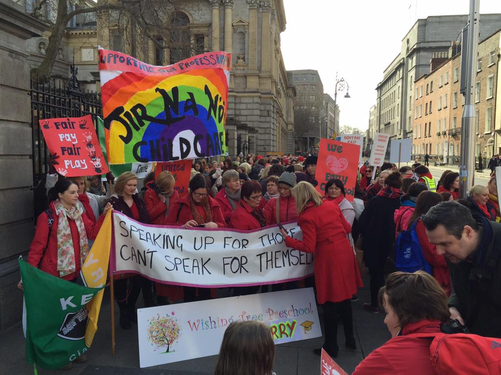 TheJournal Politics on Twitter "There's a sizeable childcare protest