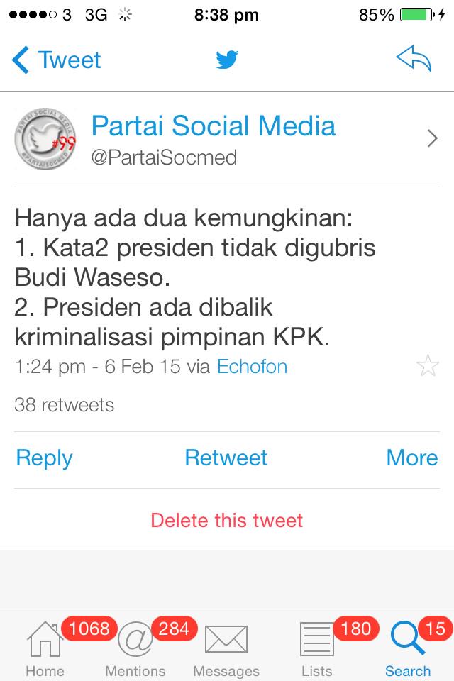 BTriyogo's tweet photo. 3: jokoplak memang tidak berbuat apa2 “@PartaiSocmed: Masihkah ada sanggahan tentang 2 kemungkinan ini? http://t.co/cQ3YnfH2ZV”