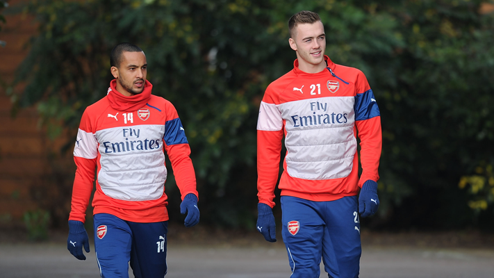 Arsenal's tweet image. .@CalumChambers95 on playing for @Arsenal, @Theowalcott and cleaning Rickie Lambert's boots: arsn.al/w2jMIU