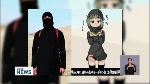 AbuBicha's tweet photo. これはISISちゃんがタイのテレビで紹介されたときの映像である

 ชาวญี่ปุ่นตอบโต้กลุ่ม IS ด้วยการ์ตูน 'ไอซิสจัง'  http://t.co/B5jDTDI1uo http://t.co/pvEJUKtwMu
