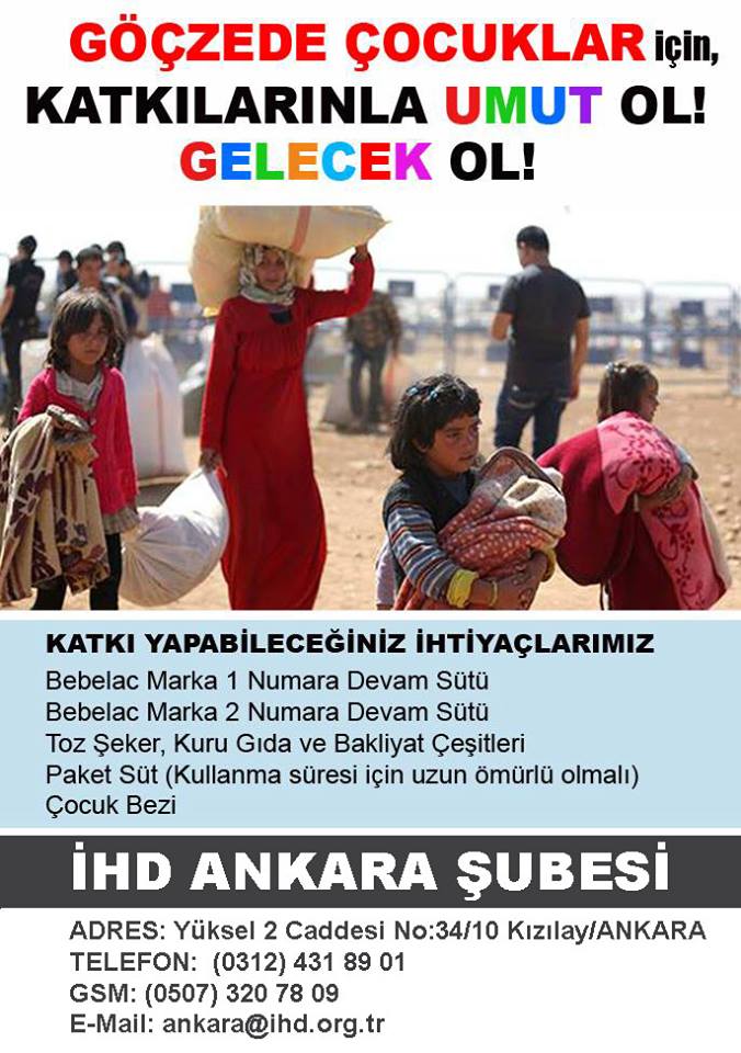 Göçzede bebek ve çocuklar için başlatmış olduğumuz kampanyamız devam etmektedir.Desteklerinizi bekliyoruz <a href="/guvenpark/">GüvenparkDayanışması</a>