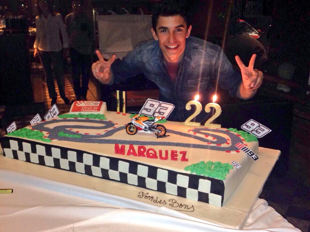 Happy 22nd birthday Marc Marquez. First surprise yesterday evening... Delicious track :) 