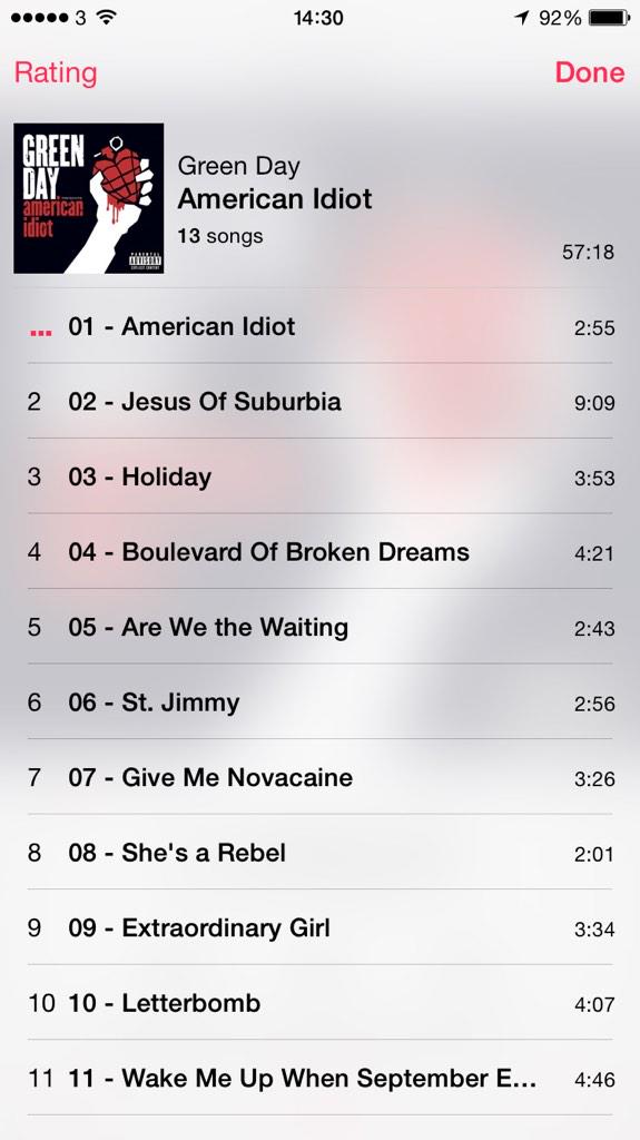 Listening to the first album I ever brought! 

Happy Birthday Billie Joe Armstrong!! 
