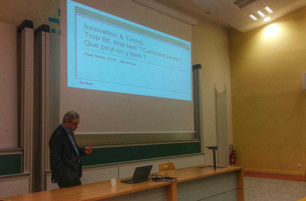 maroisanthony's tweet photo. L'innovation et la question du temps, conf. de Alain Meller à @Polytechnique #timing #innovation http://t.co/jdLYI7Q5vl