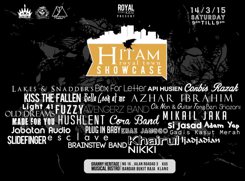 Line up performers #HitamRoyalTown! Zebarkaaaaaaaaaan!
