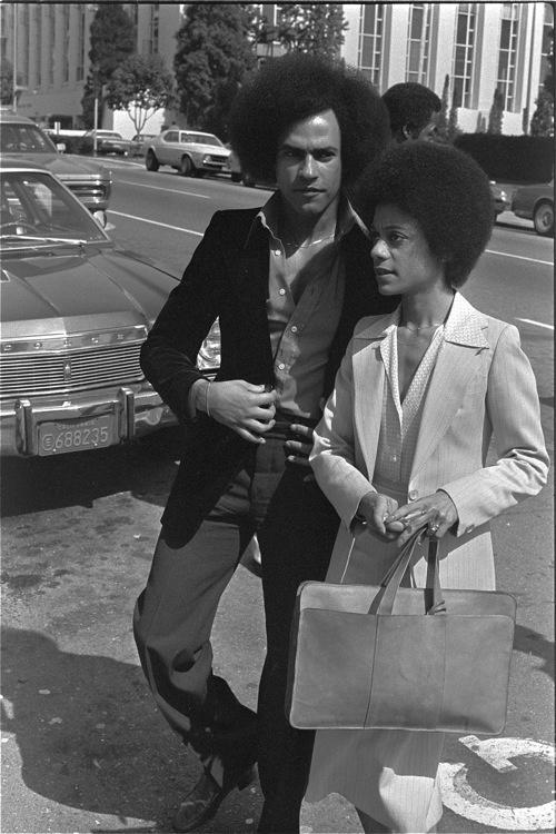   Huey P. Newton & wife, Gwen Fontaine (May, 1978)  Happy Birthday Huey!