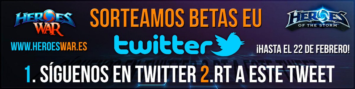 HeroesComunidad's tweet photo. Nuevo sorteo de 2 Betas de @BlizzHeroesES. Participa y demuestra lo que vales en el Nexo !!! http://t.co/XdQT8bRzy1