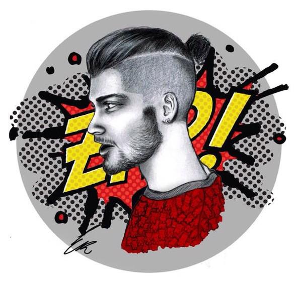 nvmyxongi's tweet image. @zaynmalik I made a drawing of you babe x