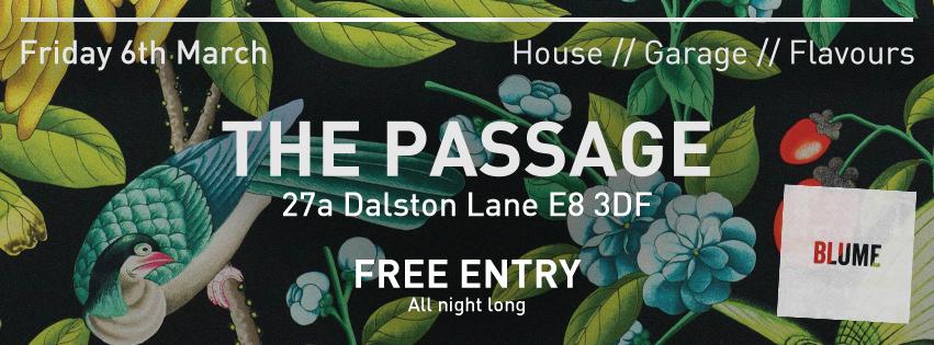 BLUME &amp; THE PASSAGE // Facebook event facebook.com/events/7719400…