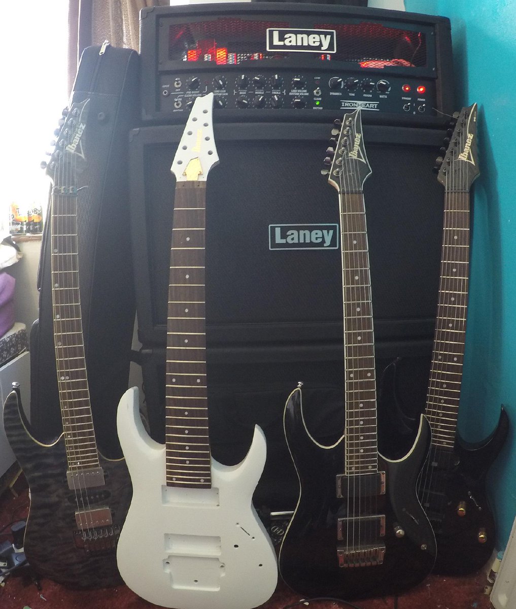 BlakePalmer16's tweet photo. Love my Setup @LaneyAmps @ibanezofficial #Ironheart #RGA42 #RGA8 #RG7421 #RG870QMZ http://t.co/cPUfcTLk8J