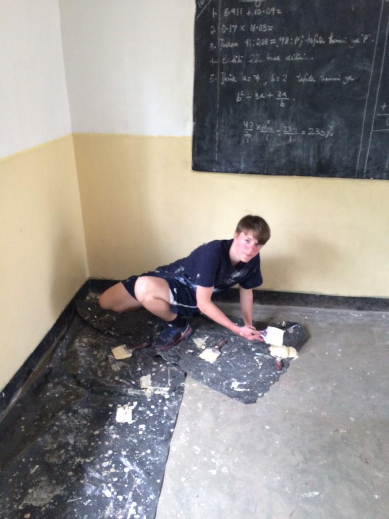 BISHTanzania's tweet photo. Day 2 of service work, another great experience @NAEducation http://t.co/nuQne4GlLk