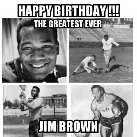 Happy Birthday To The Greatest Athlete in Syracuse History Jim Brown!  