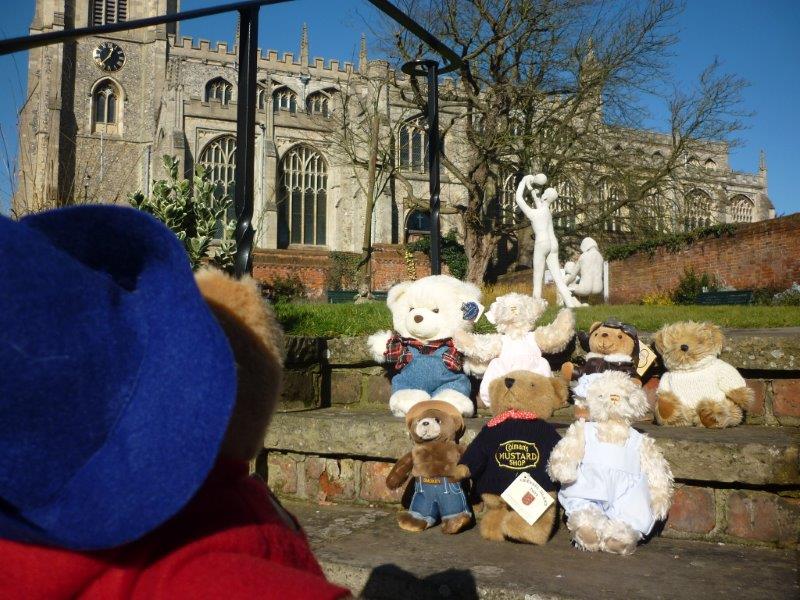 swtic's tweet photo. #Paddington has brought his friends to #SaffronWalden! #PaddingtonsBritain http://t.co/SqKti7TAiN