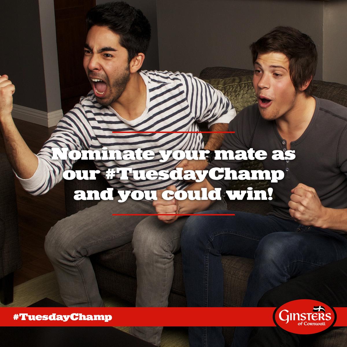 therealginsters's tweet photo. Enter a mate as our #TuesdayChamp and you could win a £25 Amazon voucher. RT + reply with your nomination to enter! http://t.co/JHK351ovkC