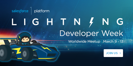SalesforceDevs's tweet image. Lightning Developer Week is coming to 100 cities worldwide. Join us!  #lightningdevweek sforce.co/1vd5nP2