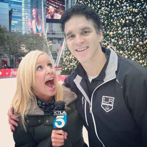 Happy Birthday Luc Robitaille, L.A. is so lucky to have you! (I always looked like this when I interviewed him!) 