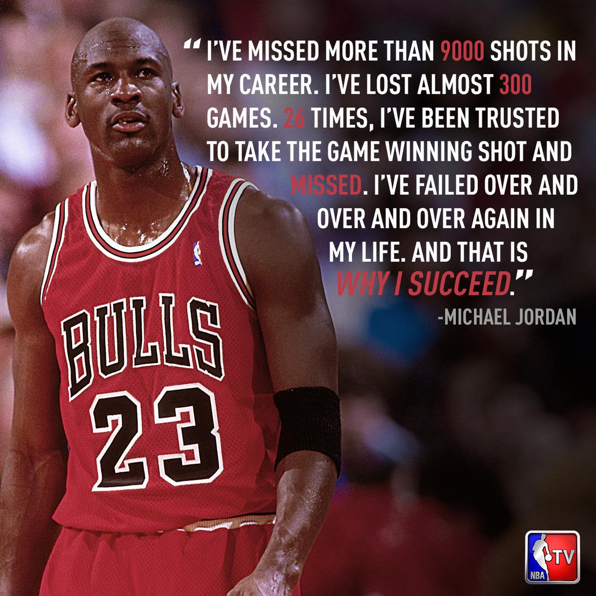 Why did Michael Jordan succeed? HappyBirthdayMJ NBA TV Scoopnest